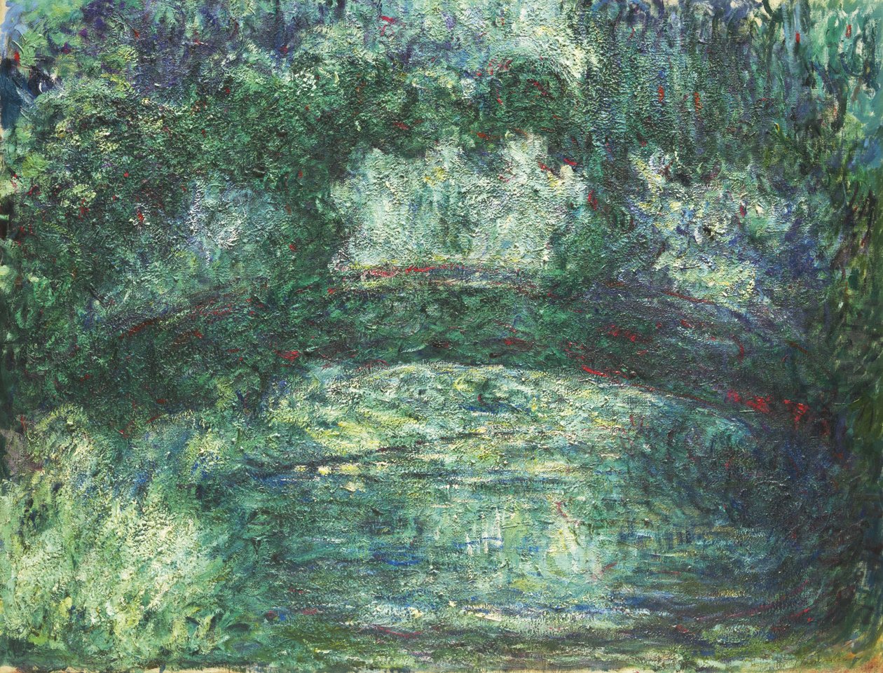 De Japanse brug, 1918-1924 door Claude Monet
