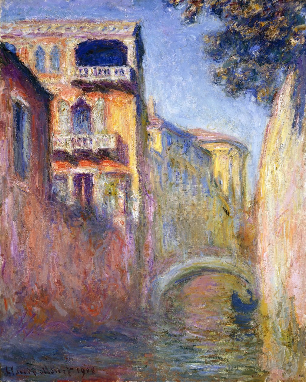 Le Rio de la Salute, 1908 door Claude Monet