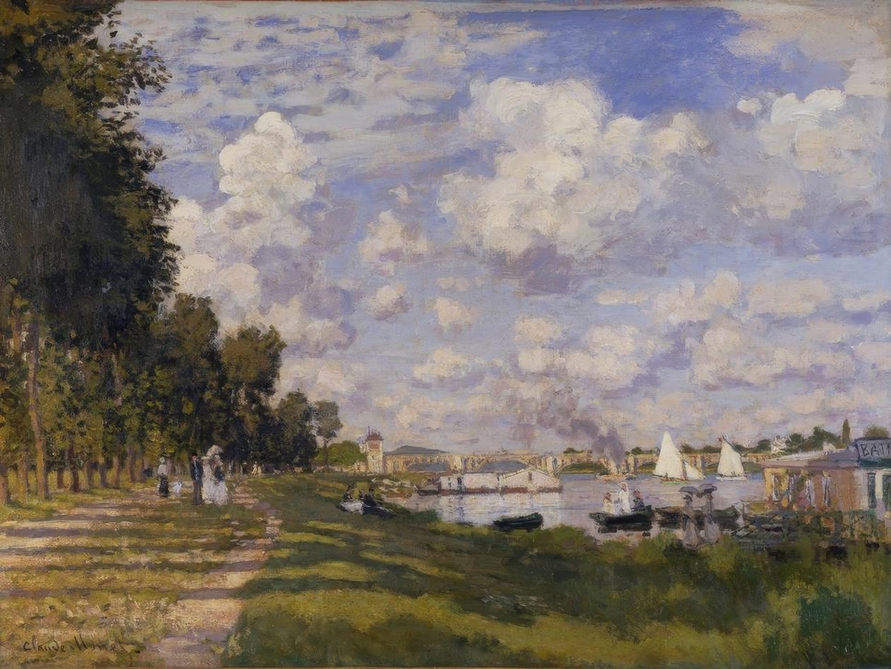 De vijver van Argenteuil door Claude Monet