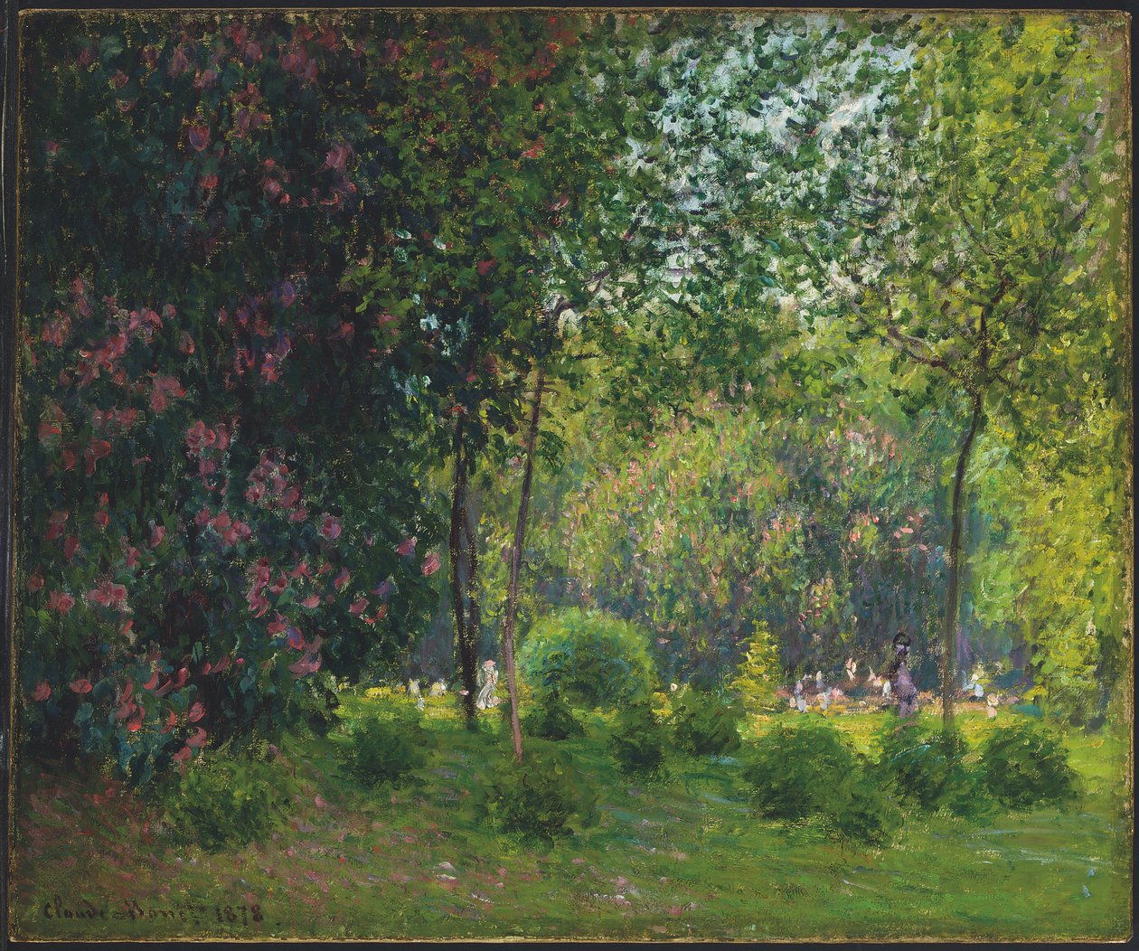 Le parc Monceau door Claude Monet