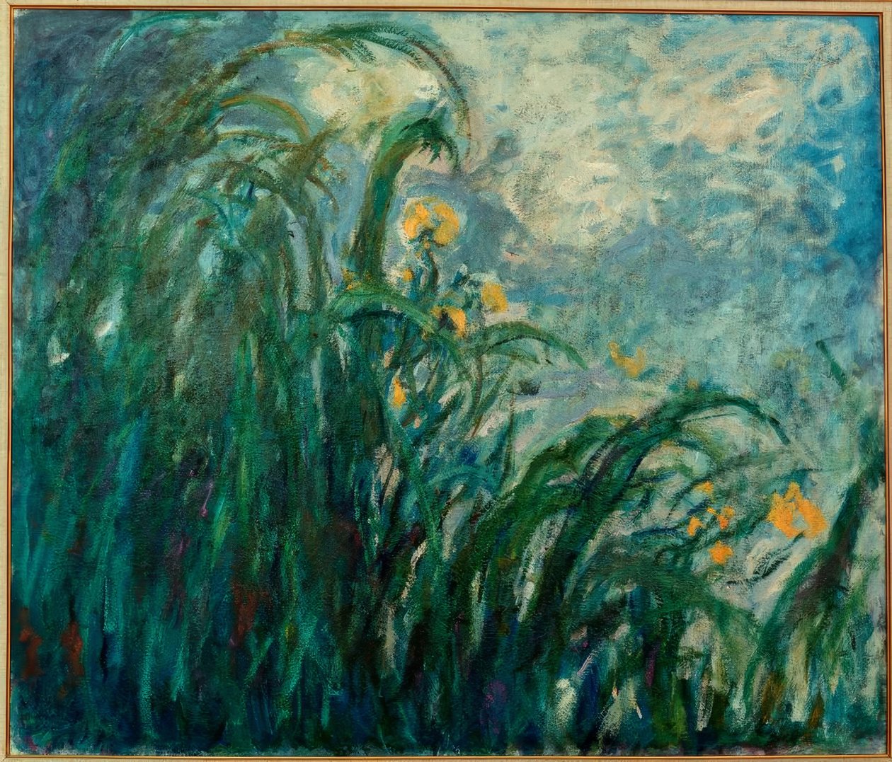 De Gele Irissen door Claude Monet
