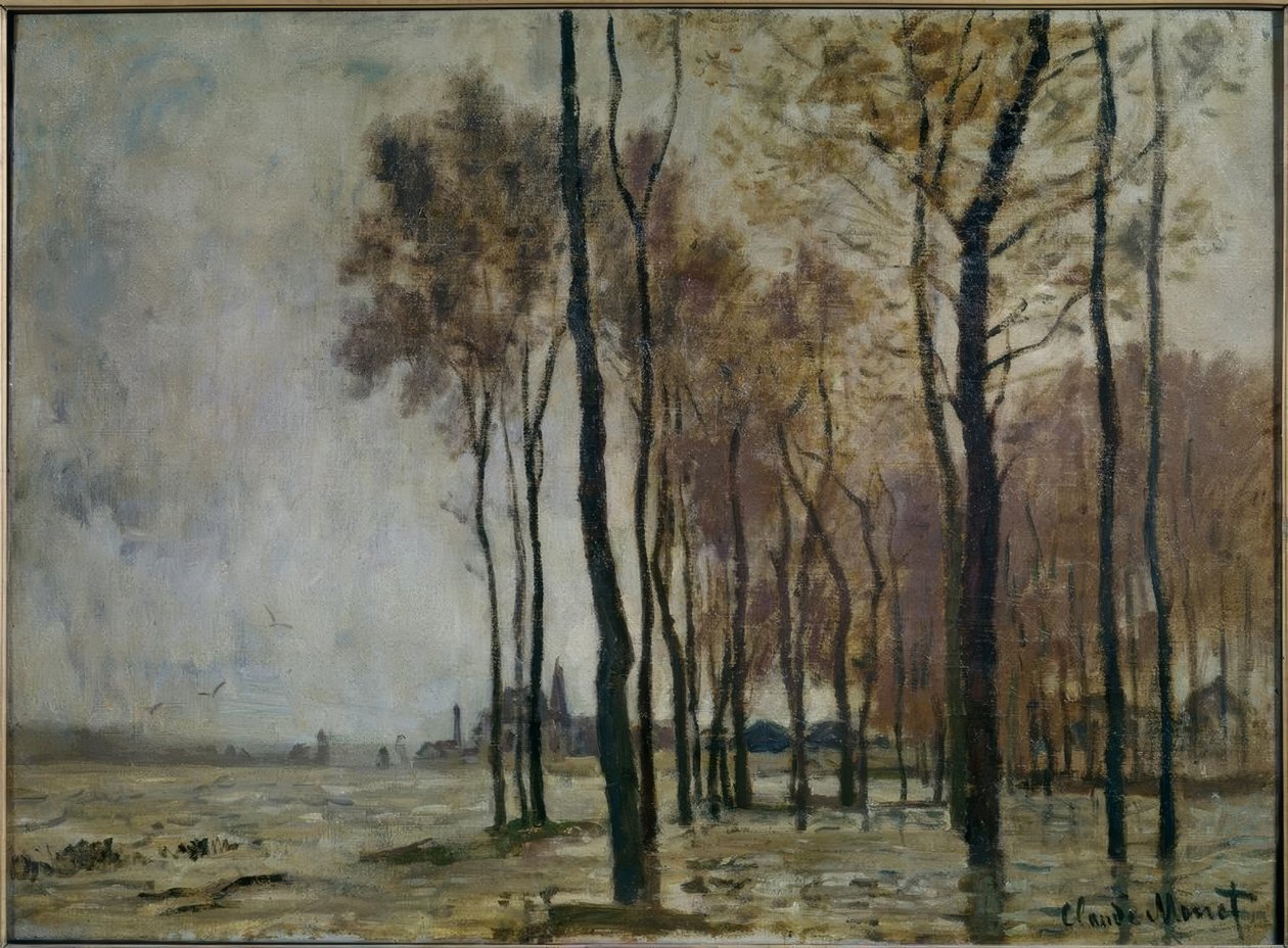 De overstroming in Argenteuil door Claude Monet