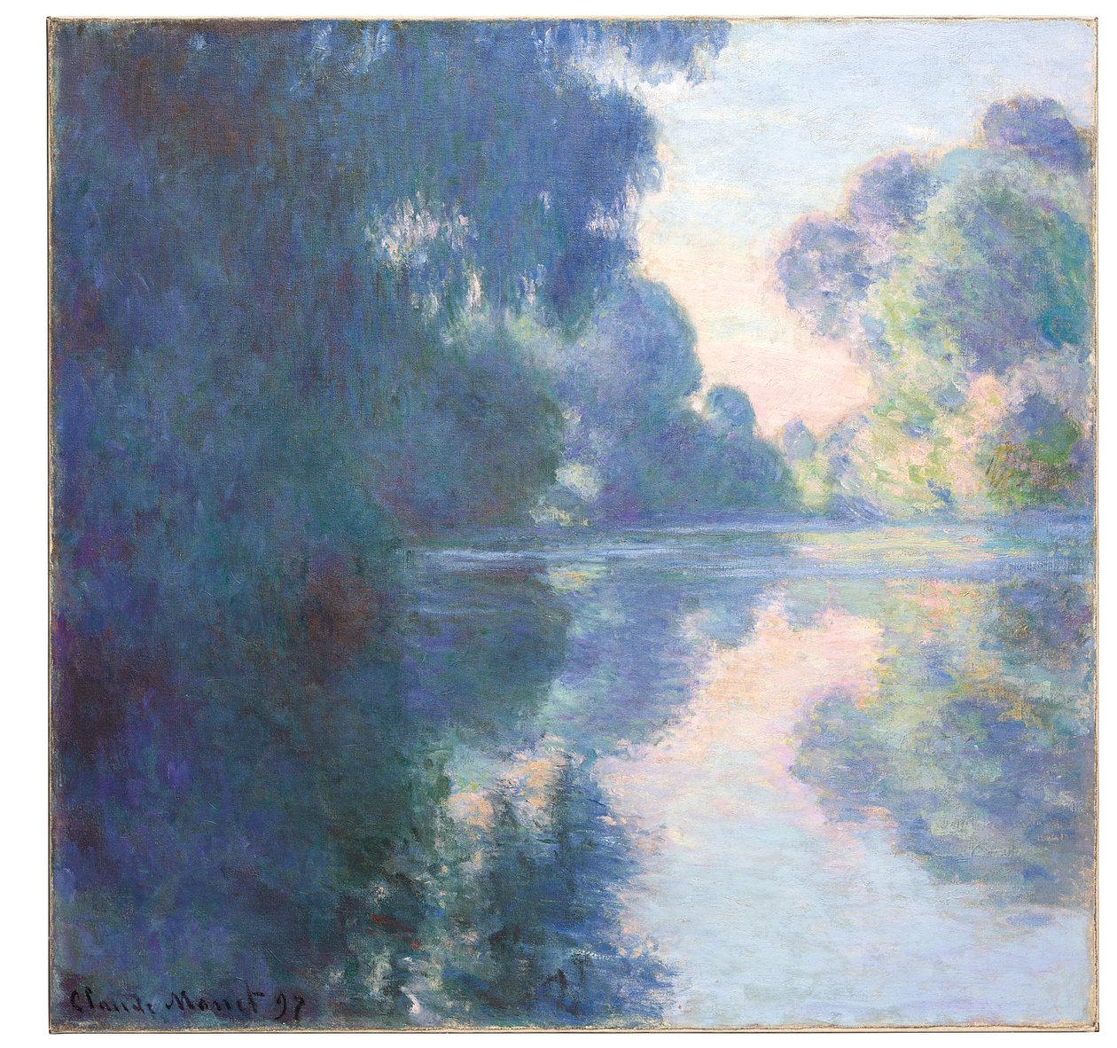 Ochtend op de Seine, 1897 door Claude Monet