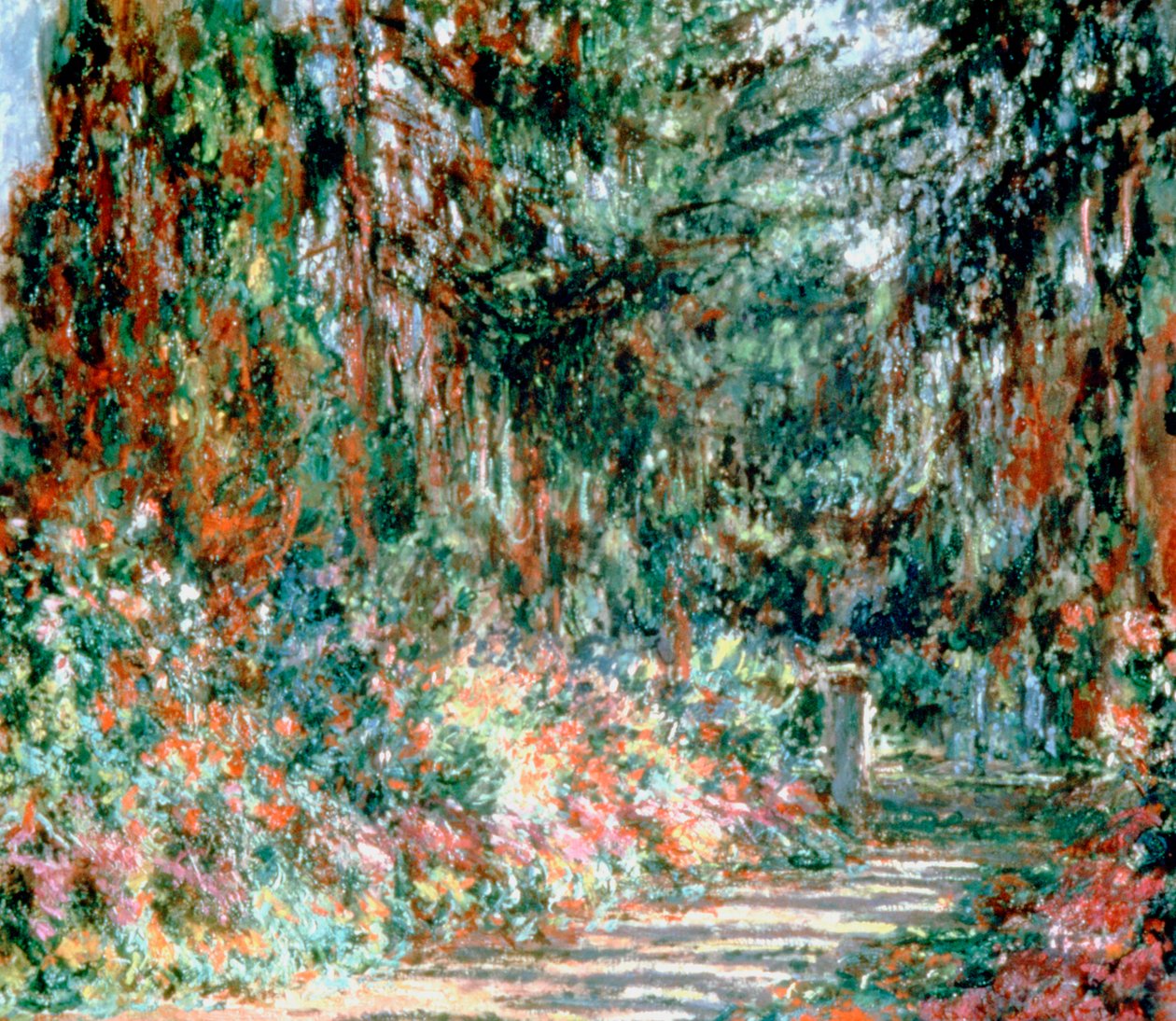 Monets Tuin ca. 1880 door Claude Monet