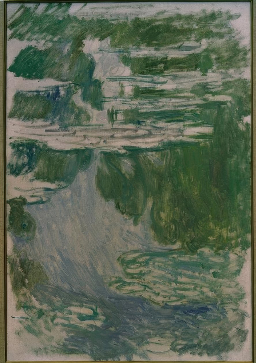 Waterlelies Studie door Claude Monet