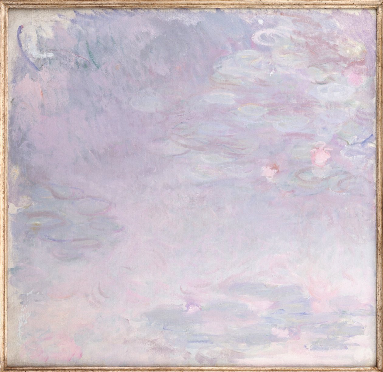 Bleke Waterlelies, ca. 1917-25 door Claude Monet