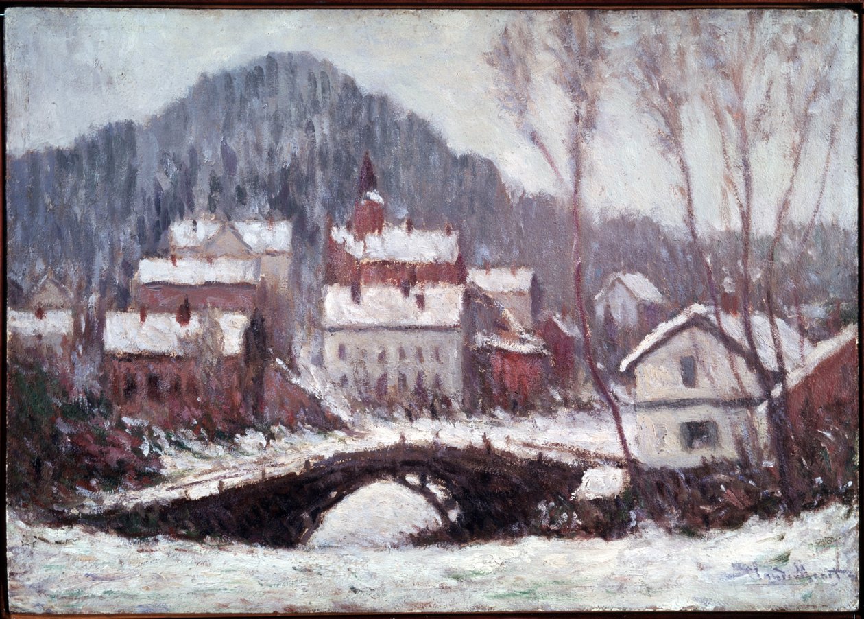 Winterlandschap door Claude Monet