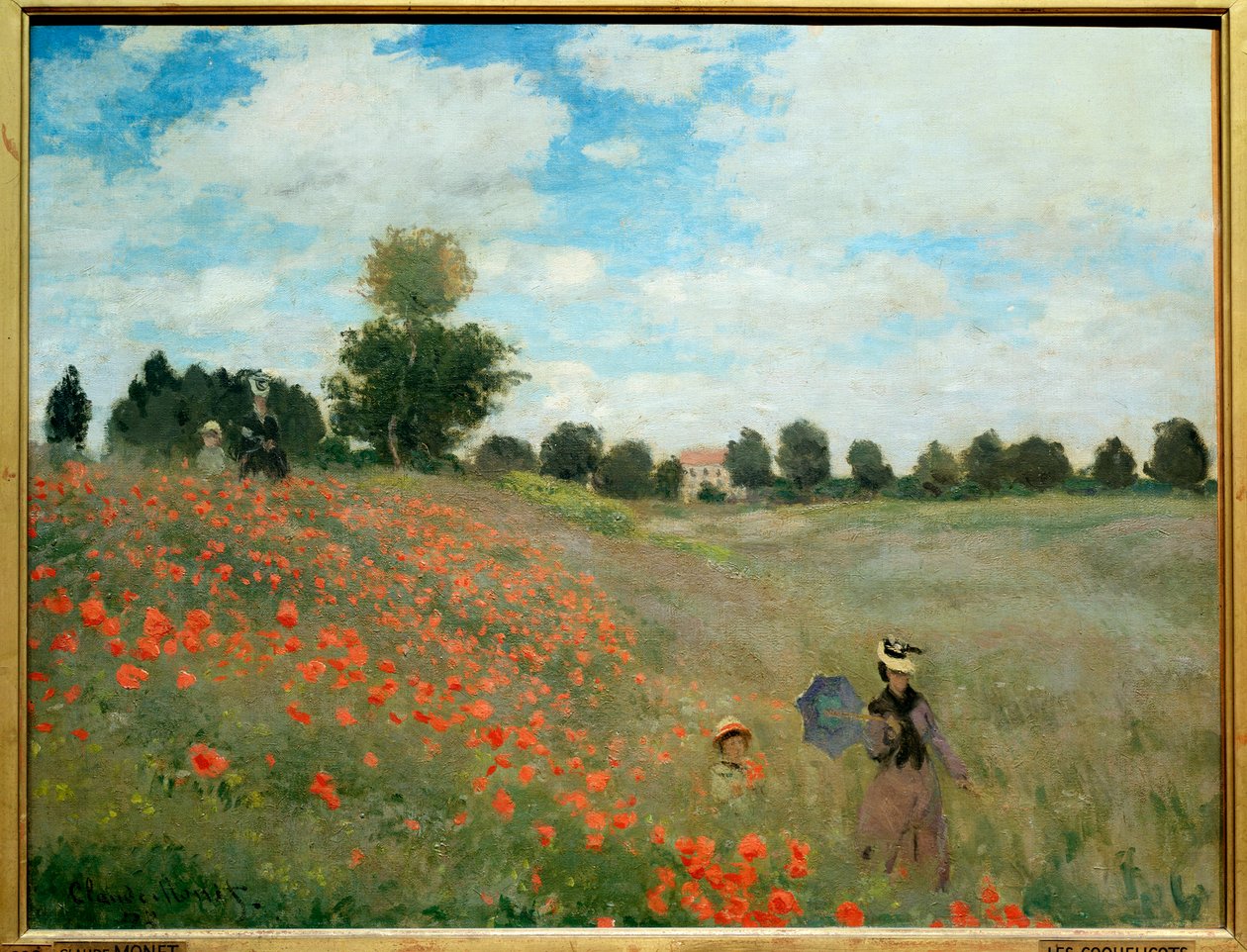 Klaprozen, nabij Argenteuil door Claude Monet