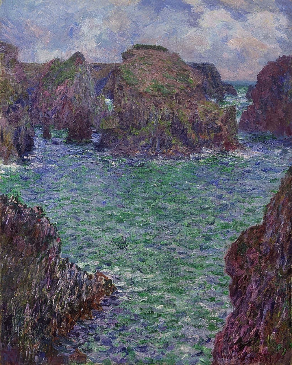 Port-Goulphar, Belle-Île door Claude Monet