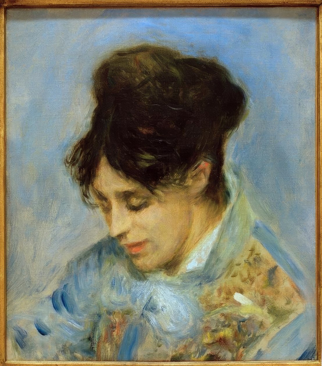 Portret van Madame Claude Monet door Claude Monet