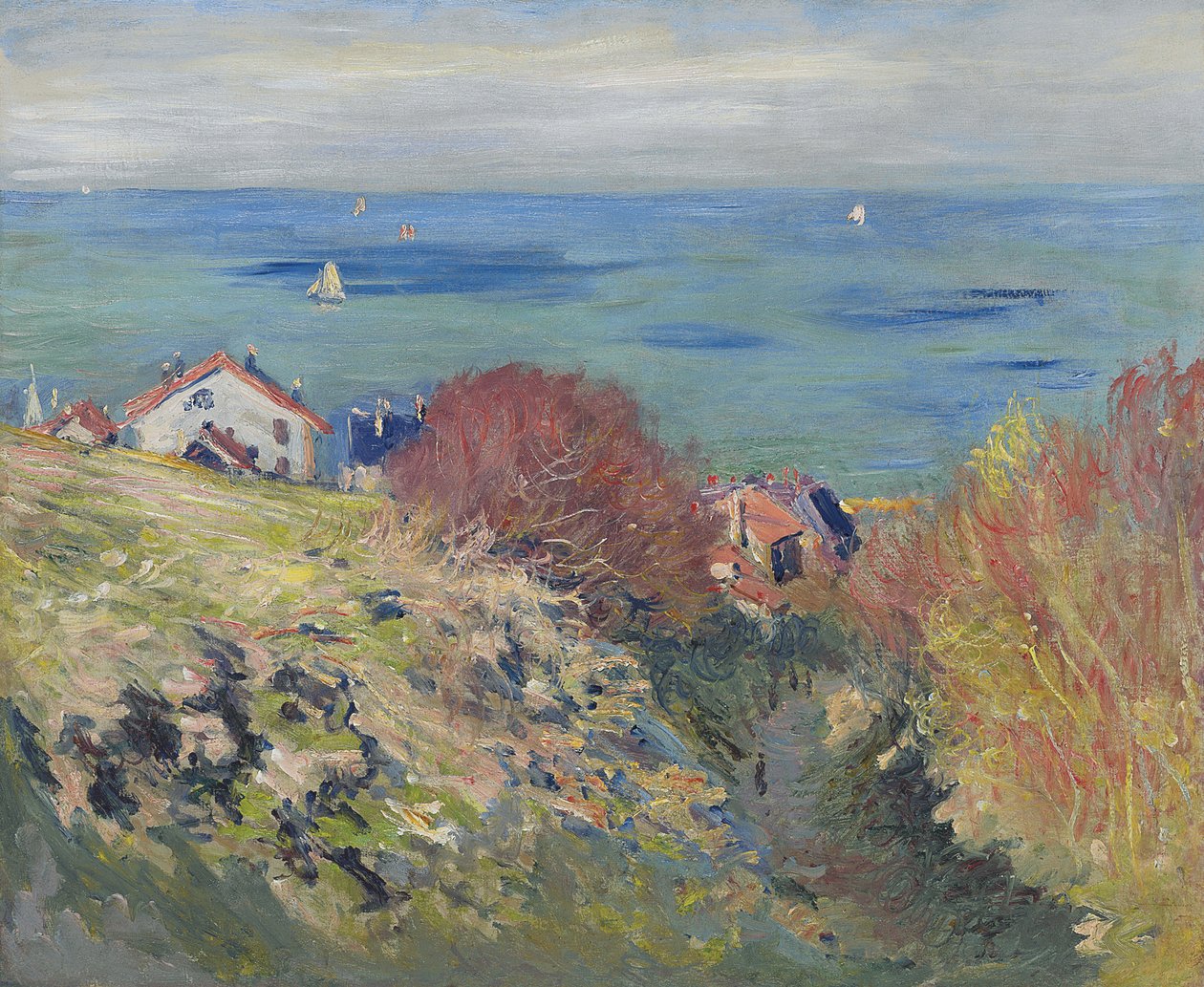 Pourville door Claude Monet