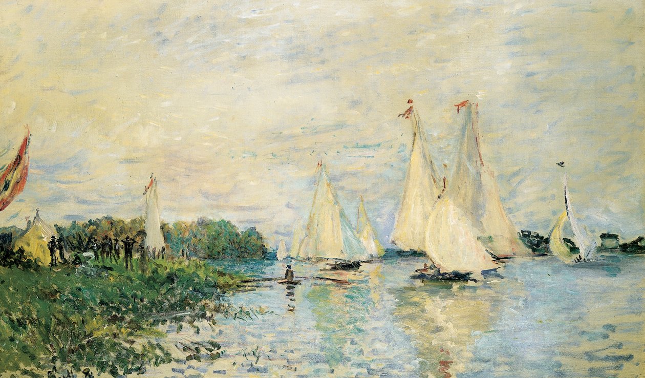 Regatta in Argenteuil, 1874 door Claude Monet