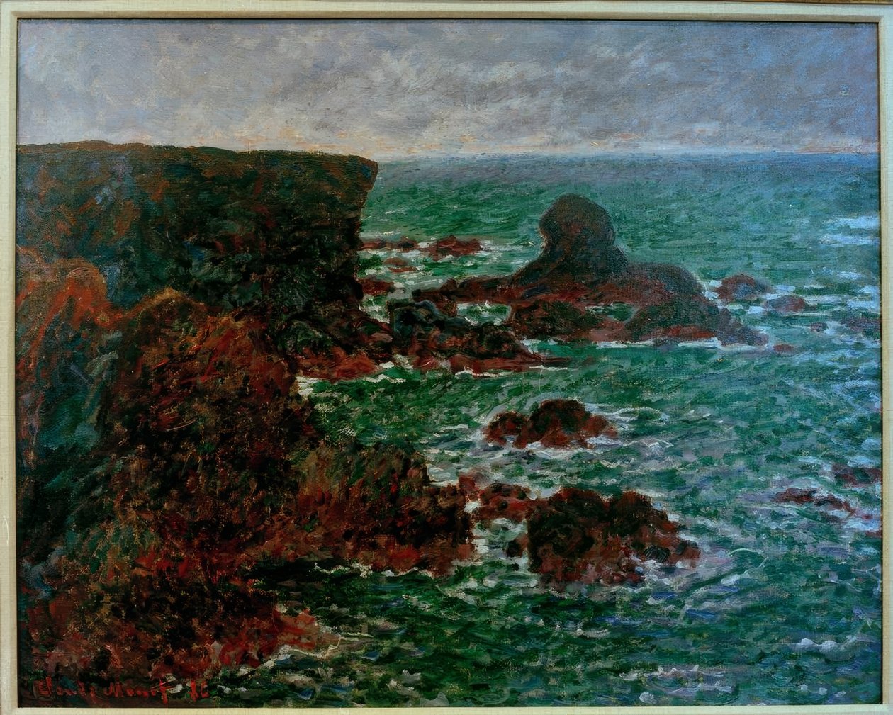 Leeuwenrots, Belle-Ile-en-Mer door Claude Monet