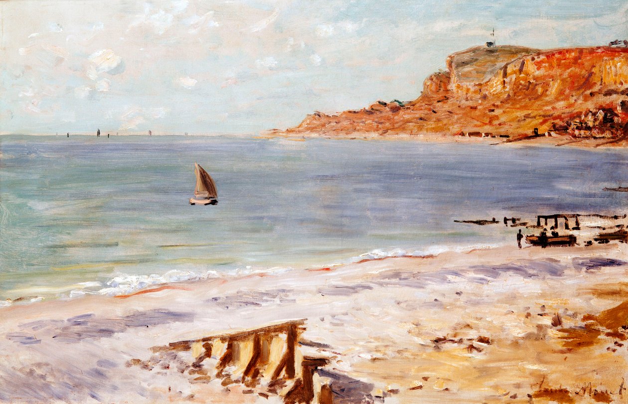 Zeegezicht bij Sainte-Adresse door Claude Monet