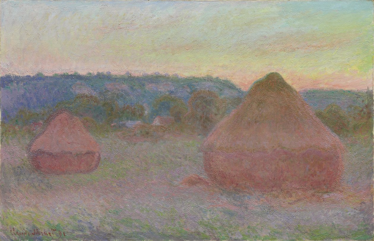 Hooistapels door Claude Monet