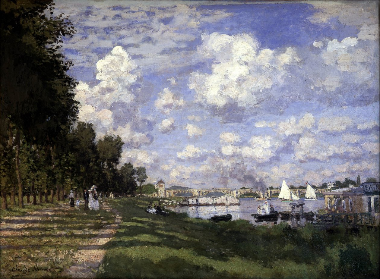 Het Argenteuil-bekken - door Claude Monet door Claude Monet