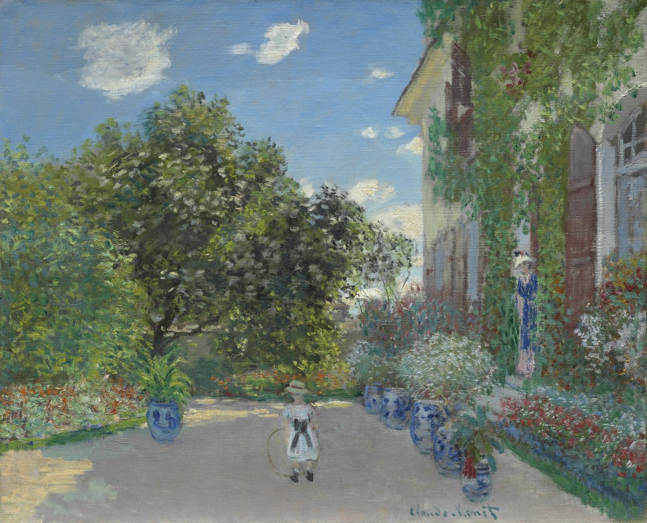 Het huis van de kunstenaar in Argenteuil, 1873 door Claude Monet