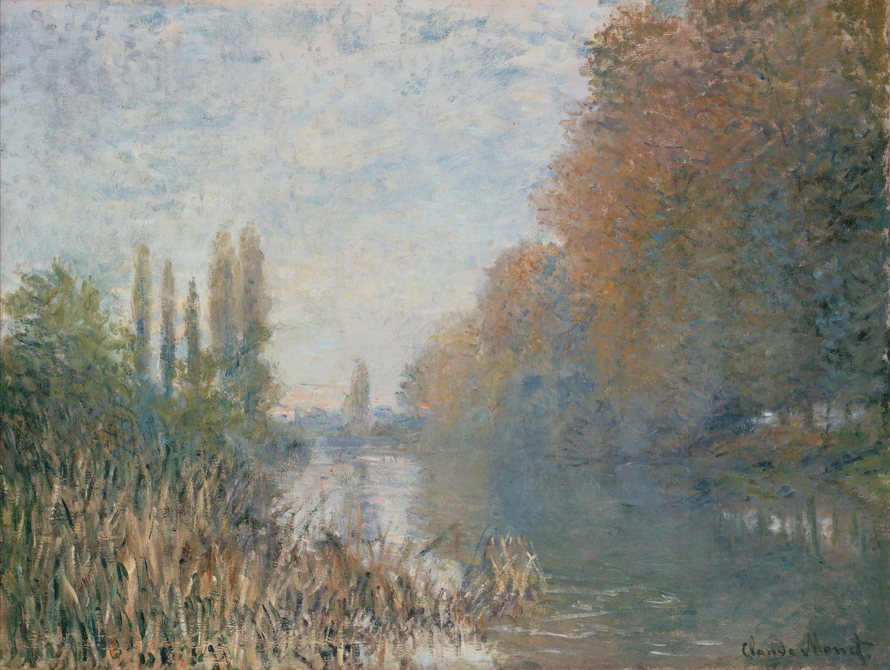 De oevers van de Seine in de herfst door Claude Monet
