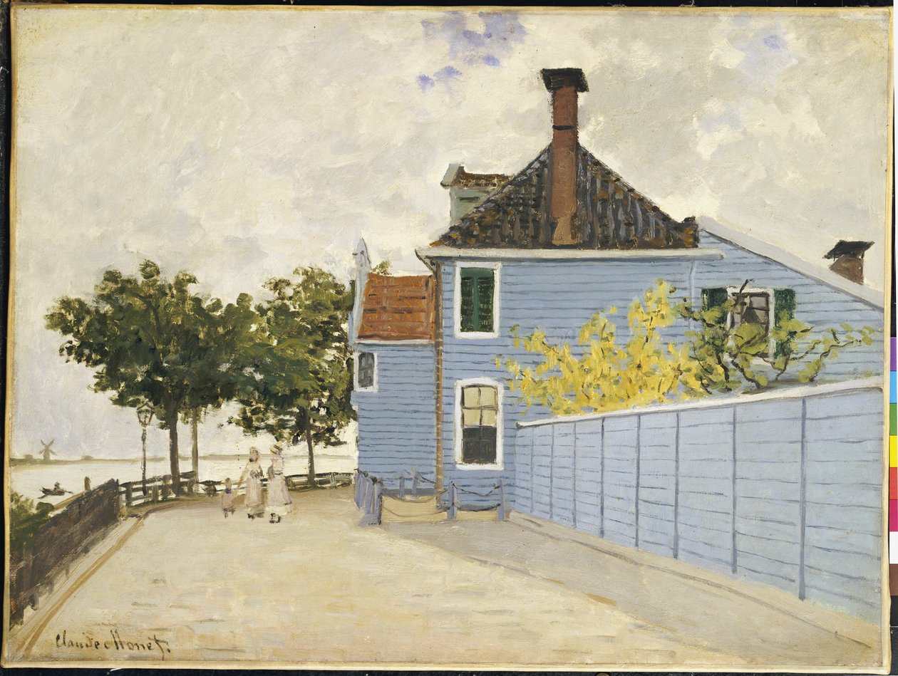 Het Blauwe Huis, Zaandam door Claude Monet