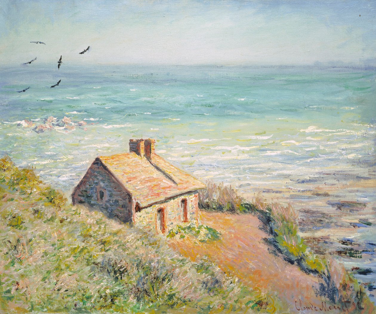De Douanehut, Ochtend door Claude Monet