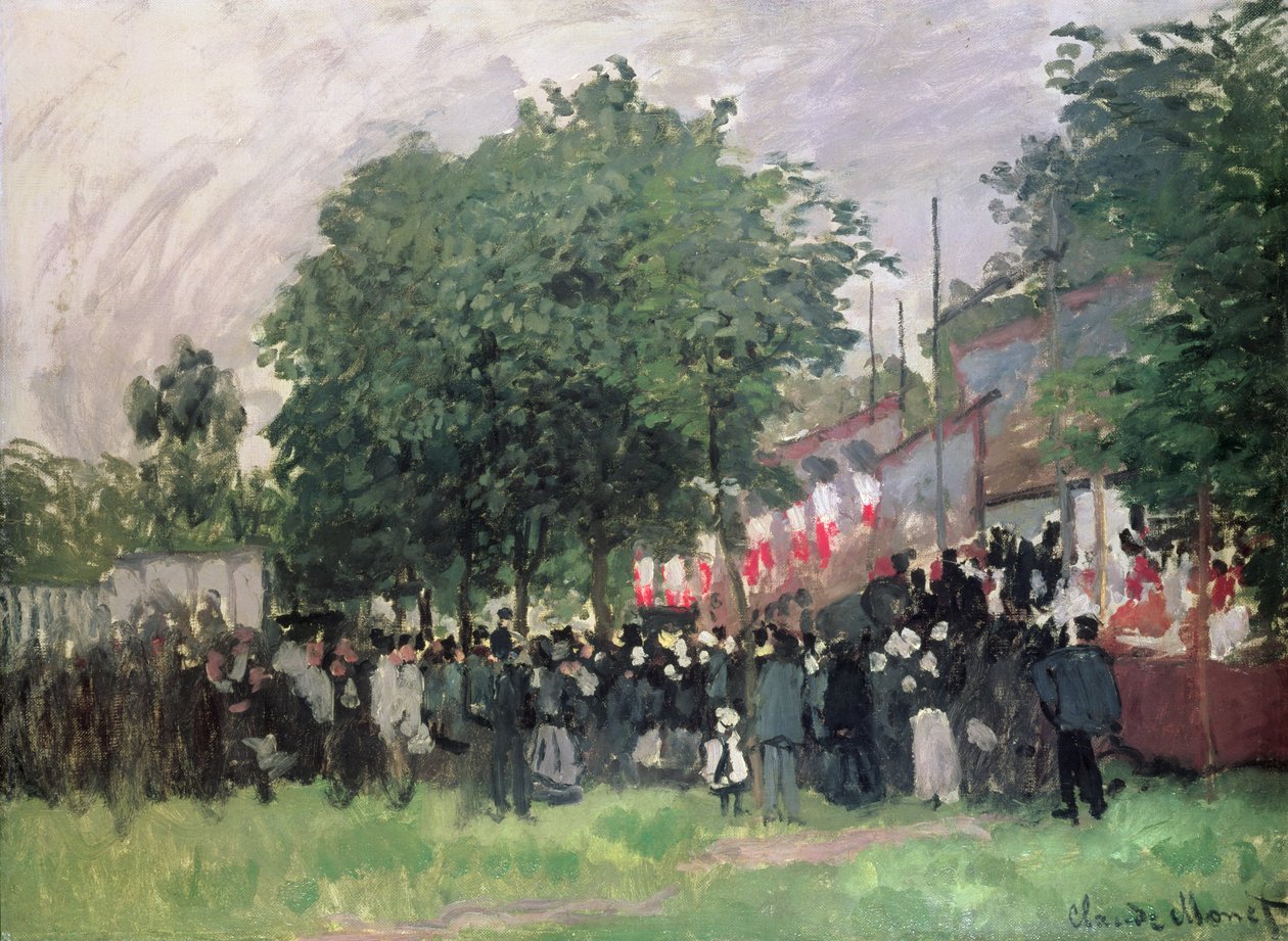 De veertiende juli door Claude Monet