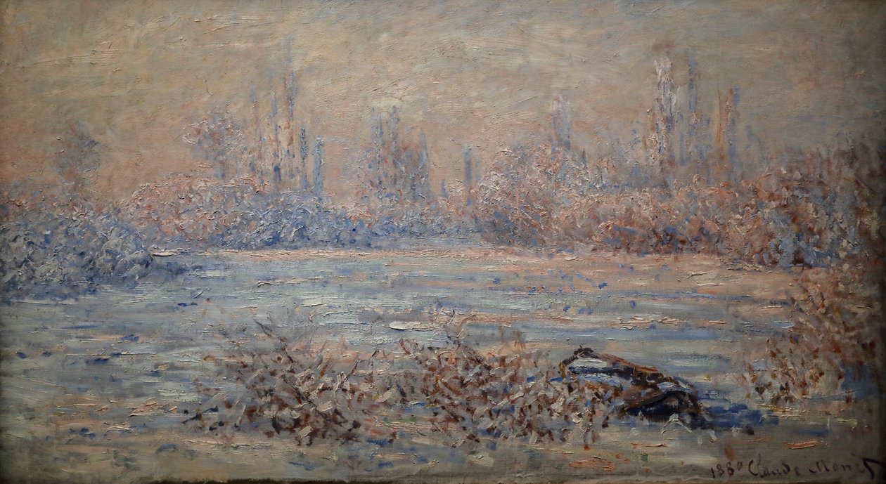 De vorst, zon effect door Claude Monet