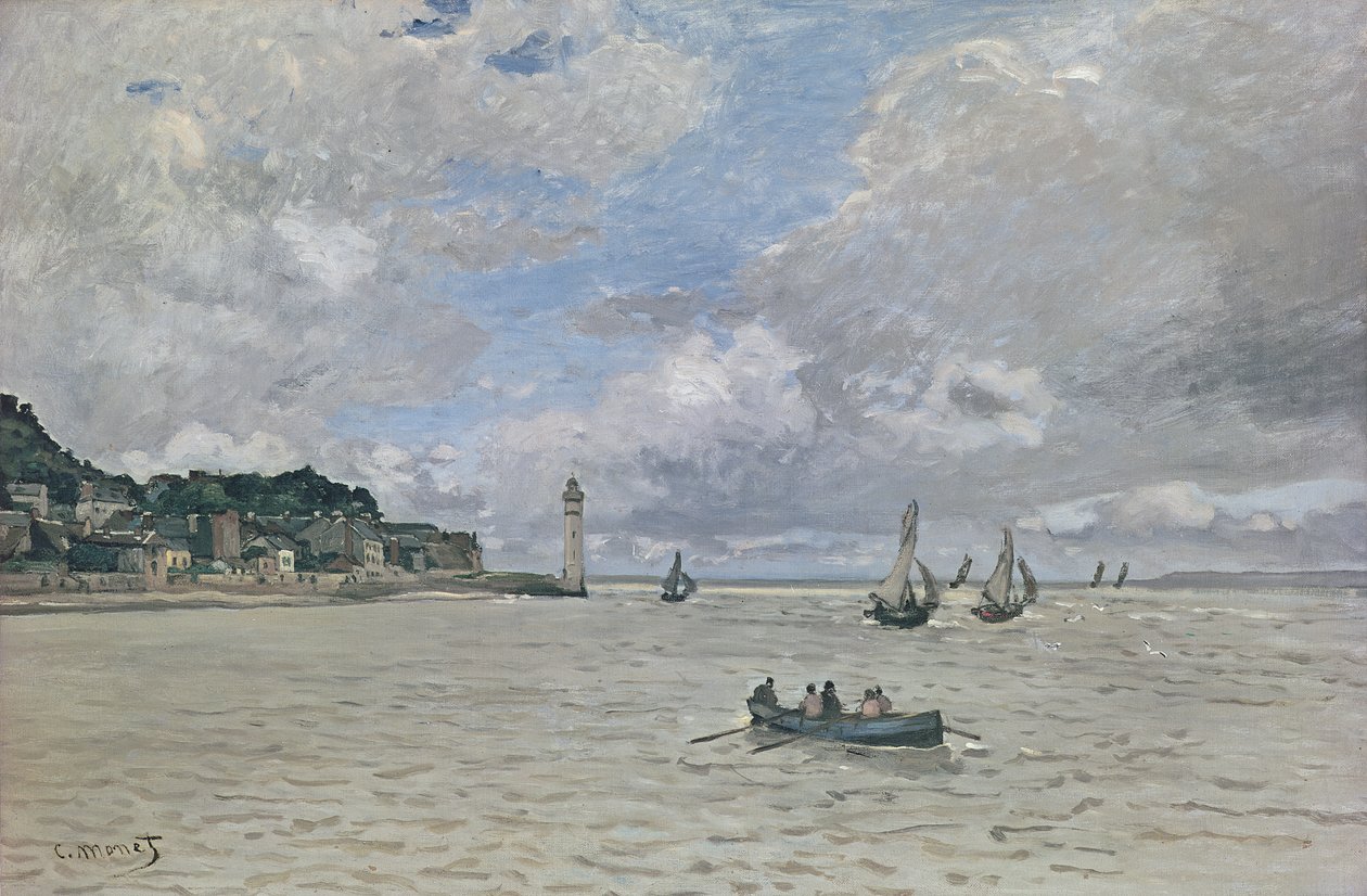 De Vuurtoren van het Hospice (Honfleur), 1864 door Claude Monet