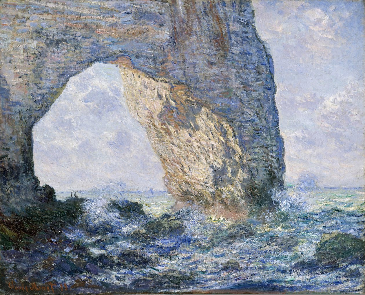 De Manneporte (Étretat), 1883 door Claude Monet