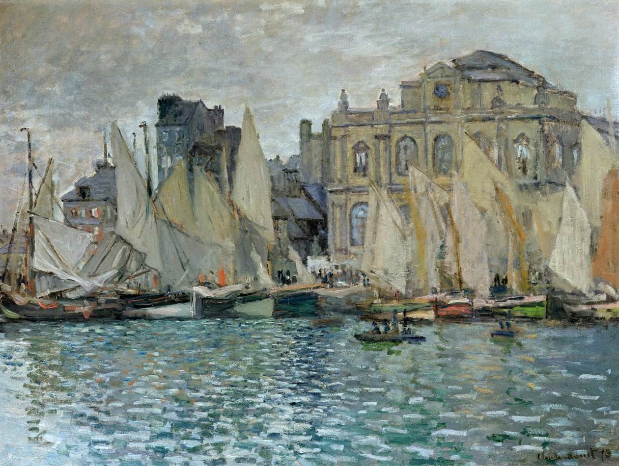 Het museum in Le Havre, 1873 door Claude Monet