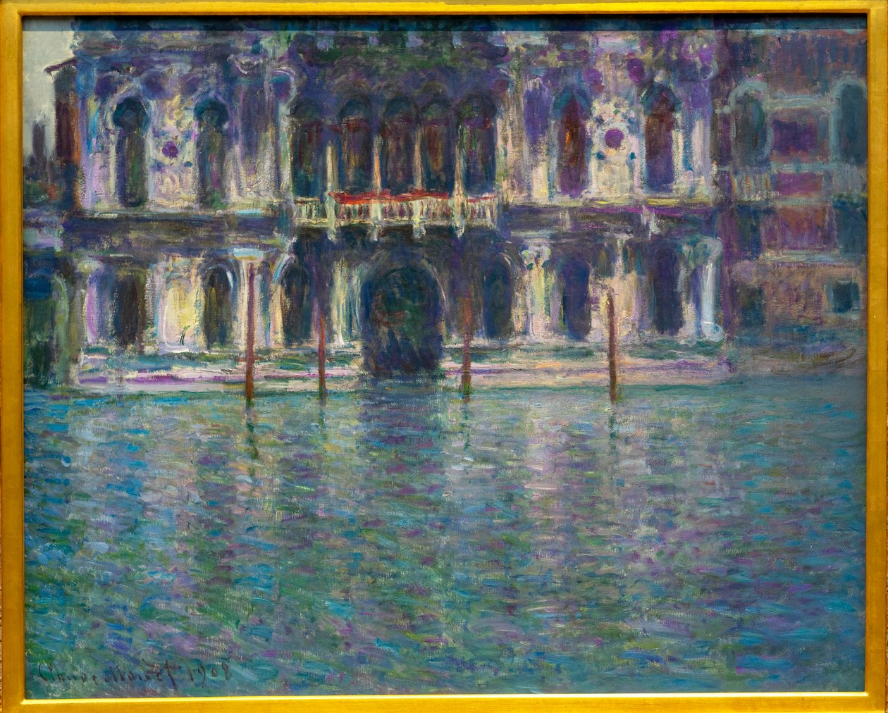 Het Palazzo Contarini door Claude Monet