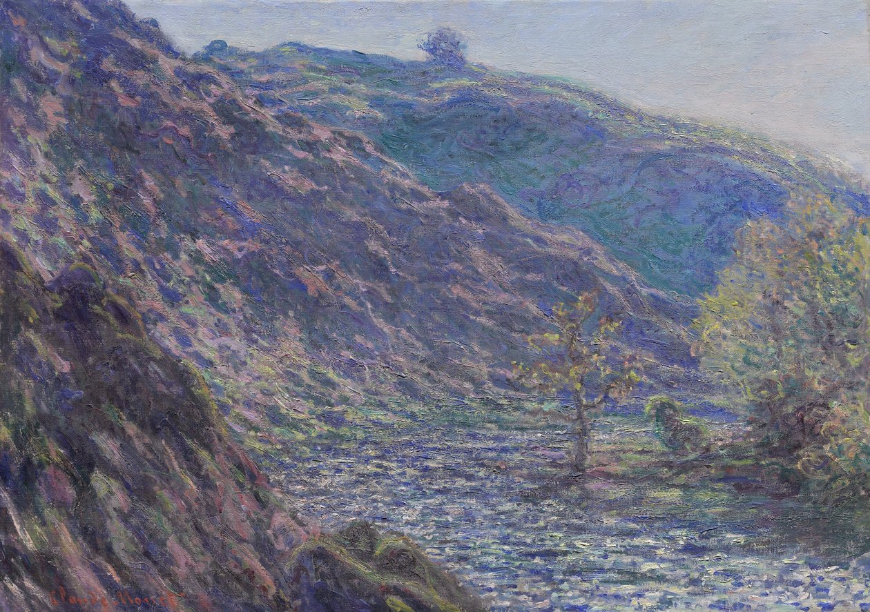 De rivier Petite Creuse door Claude Monet