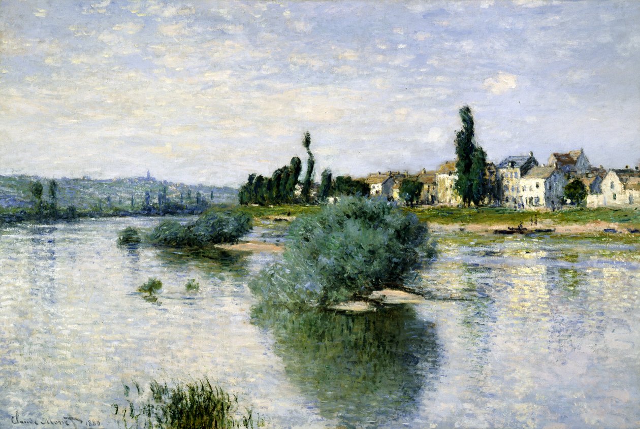 De Seine bij Lavacourt door Claude Monet