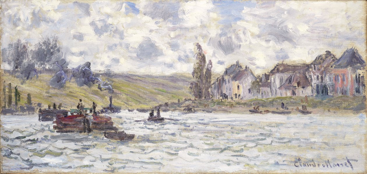 Het dorp Lavacourt, 1878 door Claude Monet