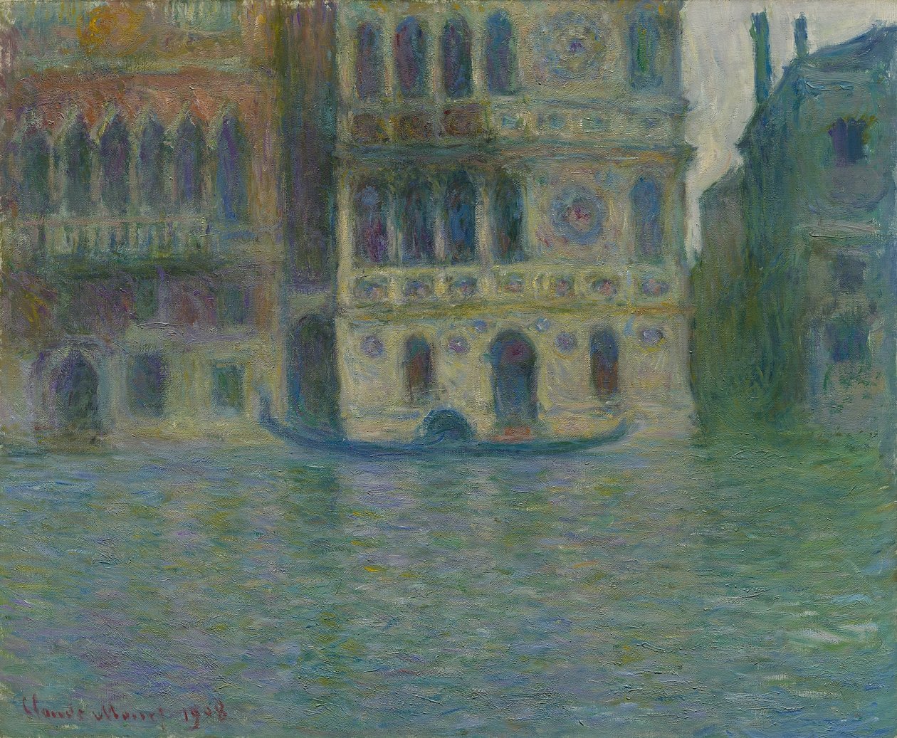 Venetië, Palazzo Dario, 1908 door Claude Monet