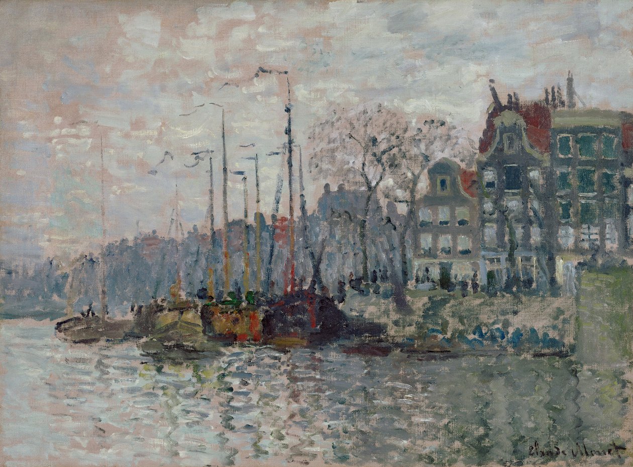 Zicht op Amsterdam door Claude Monet