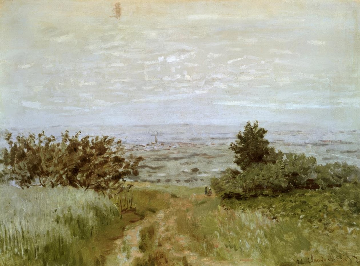 Uitzicht op de vlakte bij Argenteuil door Claude Monet