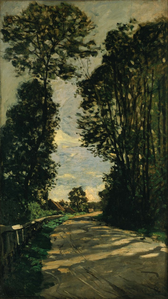 Wandeling (Weg van de boerderij Saint-Siméon) door Claude Monet
