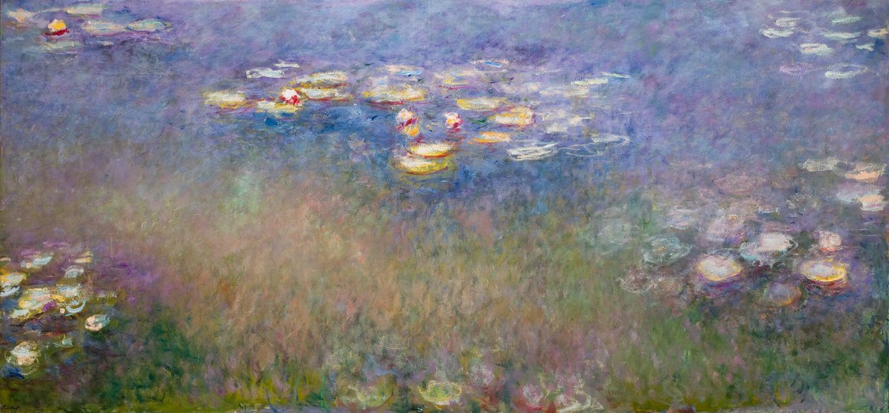 Waterlelies (Agapanthus) c.1915-26 (olieverf op doek) door Claude Monet