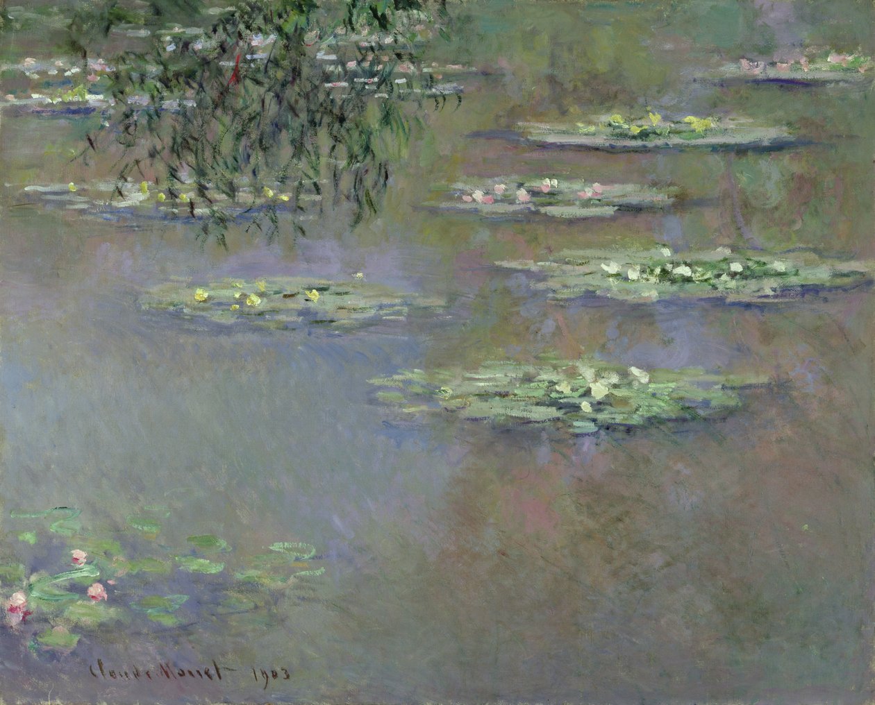 Waterlelies, 1903 door Claude Monet