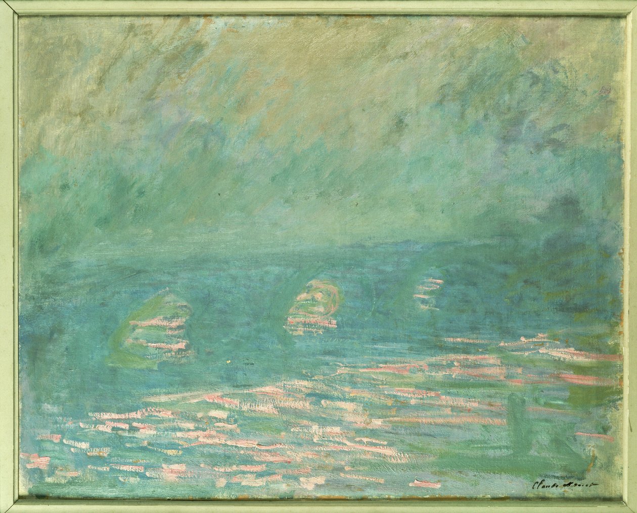 Waterloo Brug door Claude Monet