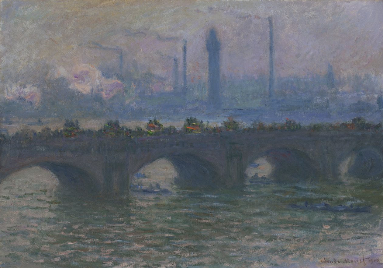 Waterloo Bridge, 1903 door Claude Monet