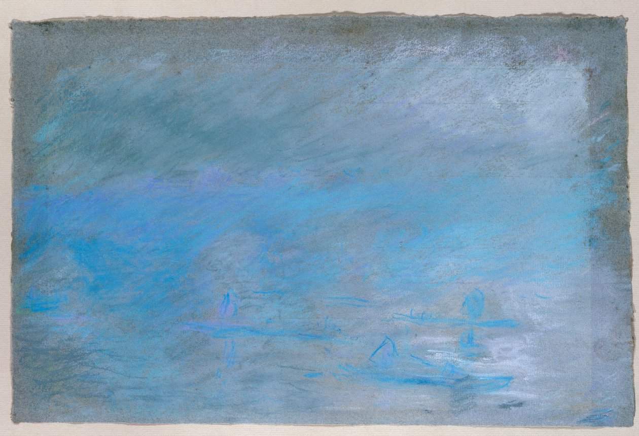 Waterloo Bridge, Brouillard door Claude Monet