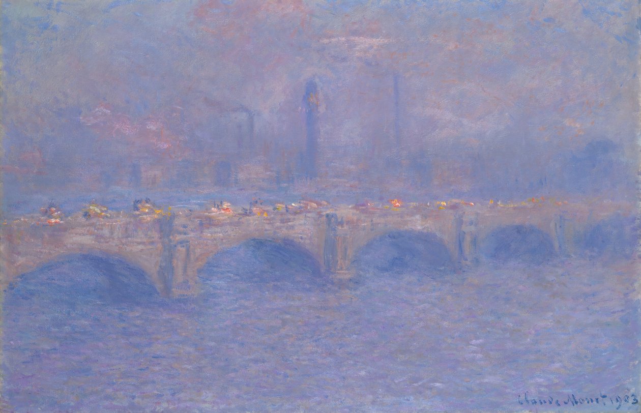 Waterloo Bridge, zonlicht effect, 1903 door Claude Monet