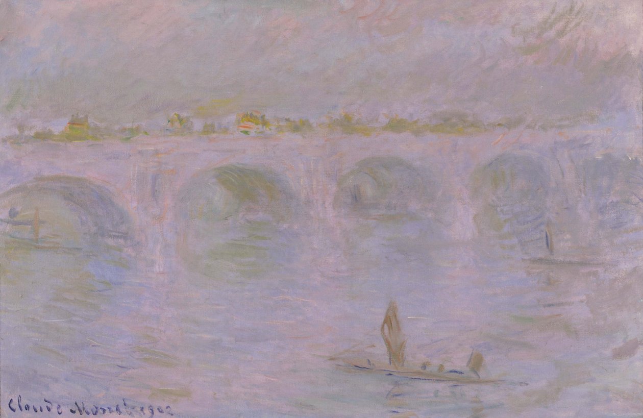 Waterloo Brug in Londen, 1902 door Claude Monet