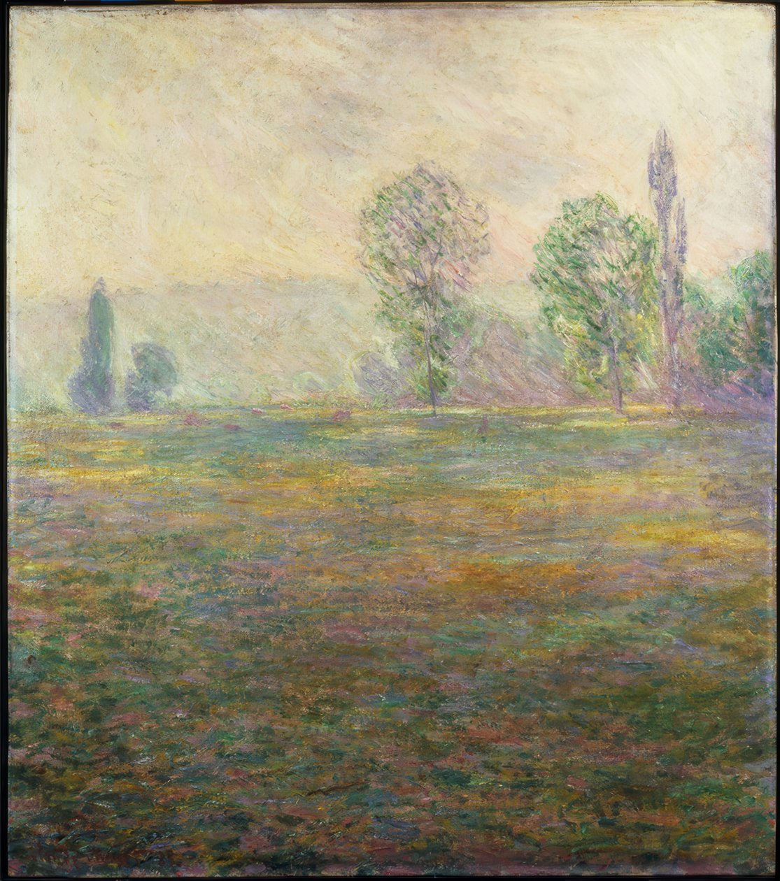 Weide bij Giverny door Claude Monet