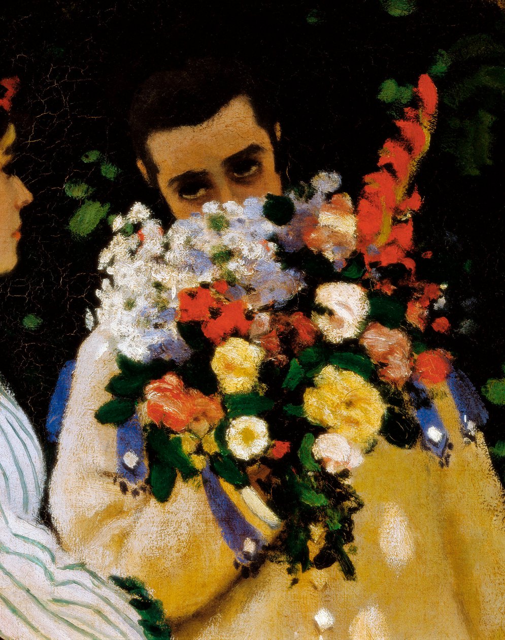 Vrouwen in de tuin, detail door Claude Monet