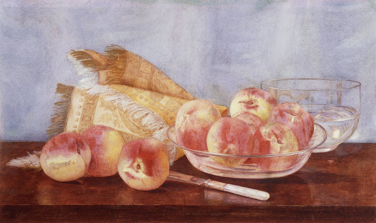 Stilleven met Perziken door Claude Raguet Hirst