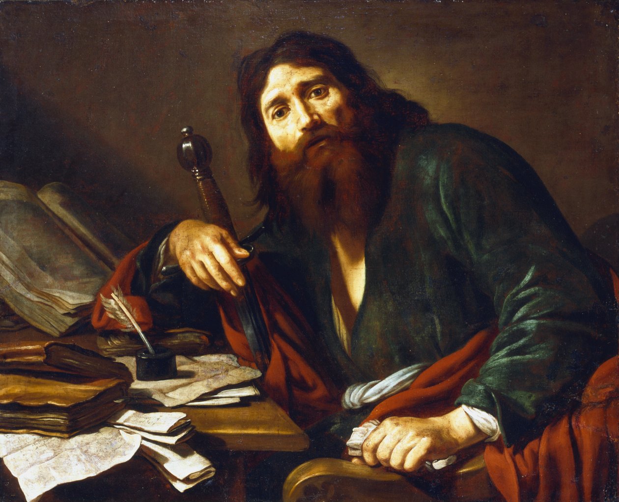 Sint Paulus de Apostel, 17e eeuw door Claude Vignon
