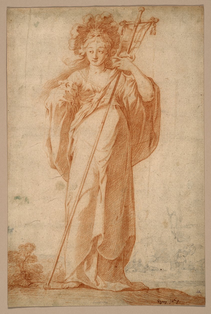 De Cumaeïsche Sibylle, c.1630 door Claude Vignon