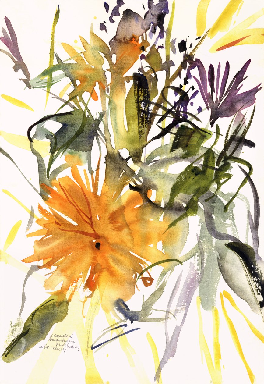 Goudsbloem en Andere Bloemen, 2004 door Claudia Hutchins Puechavy